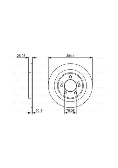Hyundai İ30 1.4 2011-2017 Bosch Arka Disk 2 Adet