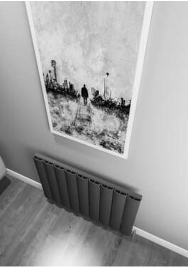 Warma Kavala Yatay Alüminyum Radyatör 850x600 Pütürlü Antrasit 7946