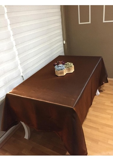 Finezza Kristal Monoray Kumaş Kahve Masa Örtüsü Dikdörtgen 140X2 (484501107)
