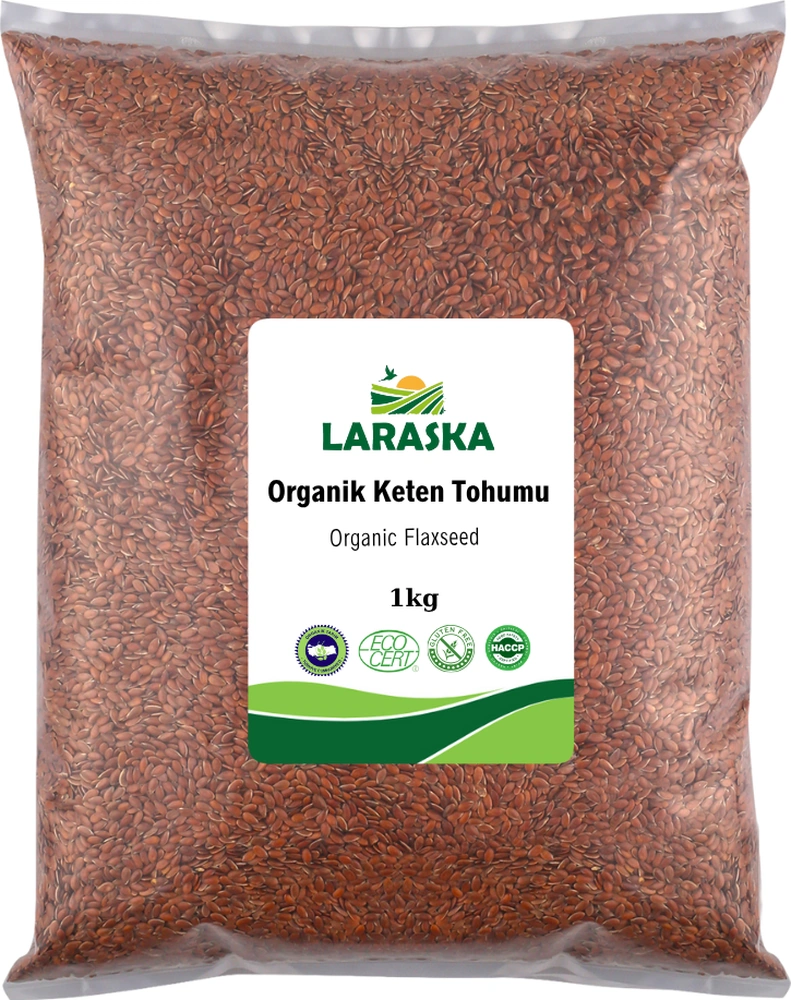 Organik Keten Tohumu 1kg Organic Brown Flaxseed
