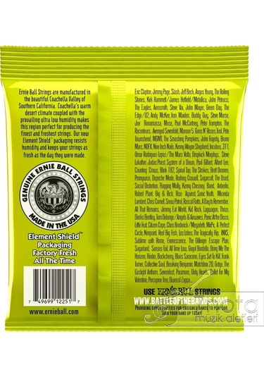 Ernie Ball P02251 Elektro Gitar Teli 10-46 Regular Slınky Classıc
