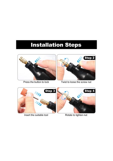 Mufunye Kırmızı/siyah Abs Döner Alet Seti - 2000mah Pil, 5000-15000 Rpm, 36/197 Parça Seçenekli