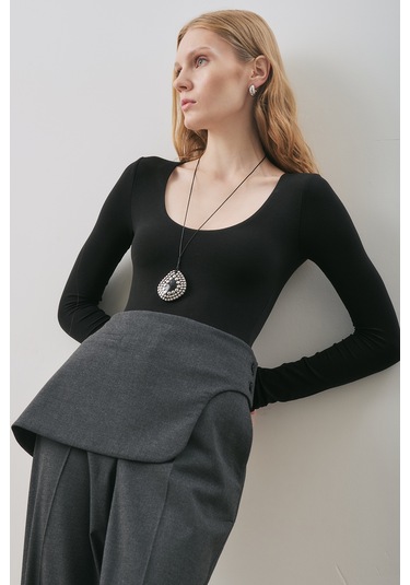 Klasik Kesim Kumaş Pantolon Antrasit Antrasit