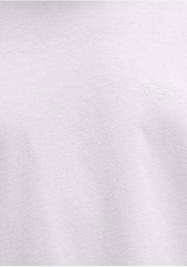 Mavi - M Logo Baskılı Beyaz Tişört 1613225-620 Beyaz