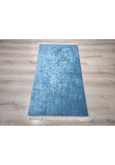 Yamalıhome Style K1003 Kırık Mavi 80X150 Cm Baskı Kilim