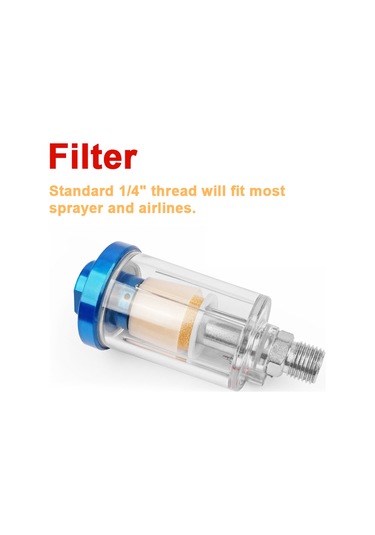 Mini 1/4 '' Su Yağ Ayırıcı Sıralı Hava Hortumu Filtresi E22638