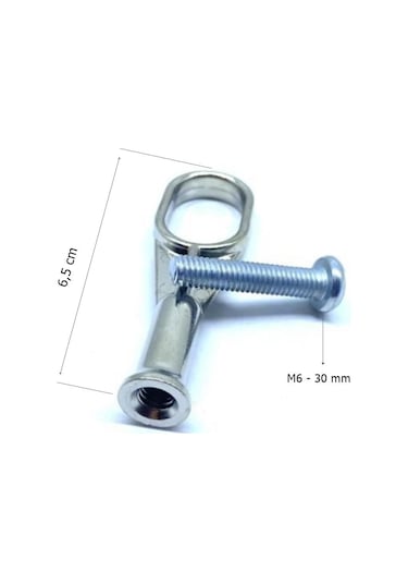 Vidalı Oval Askı Borusu Flanşı Nikel 4 Adet N11.21297