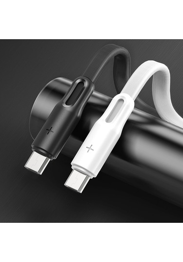 Rock S1 Micro Usb Şarj Ve Data Kablosu Flat Yassı 1Mt 2A Siyah