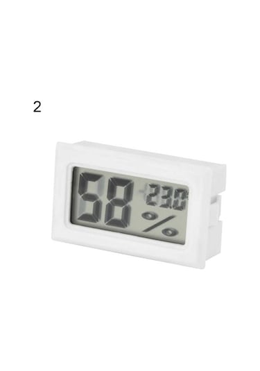Siyah Akıllı Mini Dijital Lcd İç Mekan Sıcaklık Nem Ölçer Termometre Higrometre Ölçer