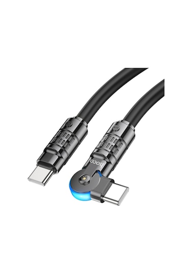 Hoco U118 Döner Başlıklı Type-c To Type-c 60w Hızlı Şarj Ve Veri Kablosu