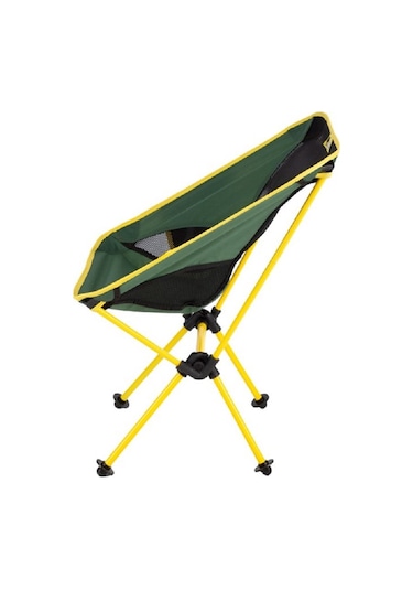 Funky Chaırs Pratik Cepli Çantalı Kamp Sandalyesi Sarı Yeşil