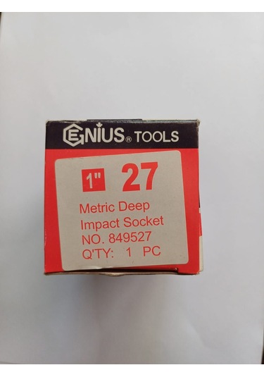 Genius Darbeli Lokma 1" -27mm Derin/uzun Boy 90mm, 1 Adet