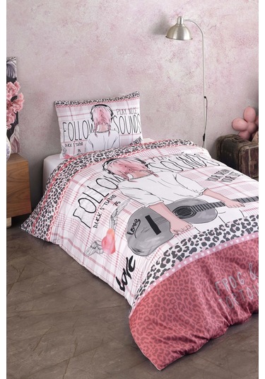 Varol Laura Home %100 Pamuk Saten Genç Nevresim Takımı - Sound