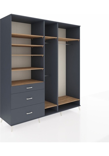 Kronos Dolap 9 Raflı 3 Çekmeceli 3 Askılı 220x59x243 Antrasit-çam/antrasit Atlas Çam/antrasıt Kronos Dolap 9 Raflı 3 Çekmeceli 3 Askılı 220x59x243 Antrasit-çam/antrasit Atlas Çam/antrasıt