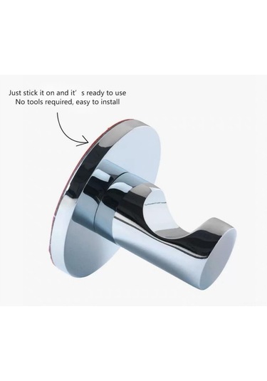 Yunboo Banyo/ Mutfak Otomatik Yapışkan Zincirli Kanca - 3'lü Set, 2 Kg Yük Kapasitesi, Siyah, Çelik Malzeme Siyah