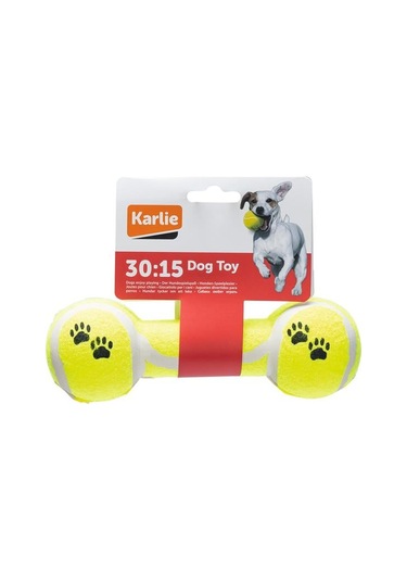 Karlıe Dumbell Şeklinde Tenis Topu Oyuncağı Sarı