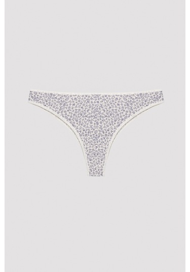 Penti Soft Floral Shadow Çok Renkli 3 lü Brazilian Külot Çok Renkli