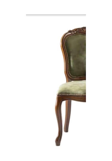 Bengimobilya Sandalye Zus006 Klasik Model Yeşil Baby Face Kumaş Parlak Ceviz O