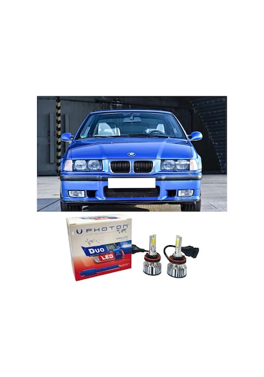 Bmw E36 Led Xenon Uzun Far Ampulü H7 Duo Yeni Seri Beyaz 1996-2000