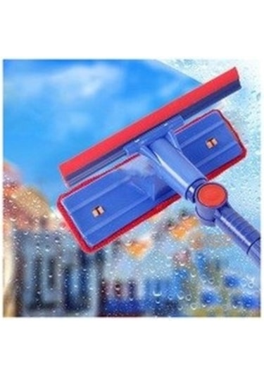 Mikrofiber Hareketli Çekçekli Teleskopik Cam Silme Aparatı