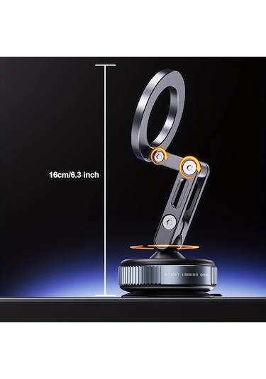 Willowhaven Desiontal X53 Emme Kupasi Araba Vakumlu Manyetik Telefon Tutucu 360 Derece Metal Ayarlanabilir Stand Kompakt