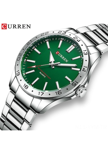 Curren 8452 Çelik Saat Basit İş Saatı Su Geçirmez Erkek Moda Takvim Stokta Çok Renkli