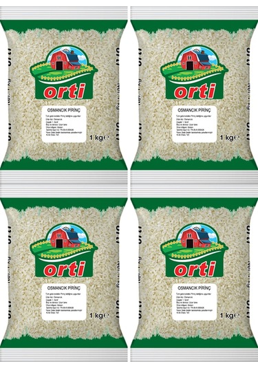 Orti Osmancık Pirinç 1 Kg x 4 adet
