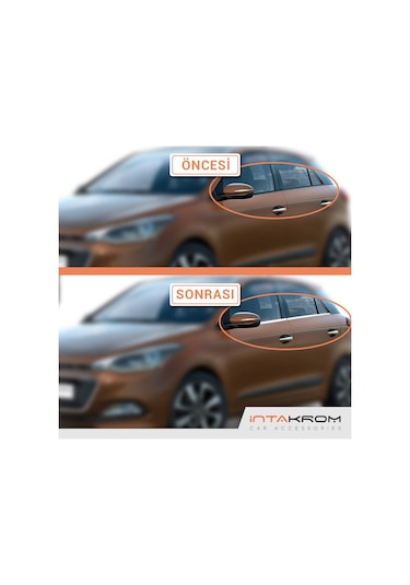 intakrom Hyundai İ20 Krom Cam Çıtası 4 Parça 2014-2018