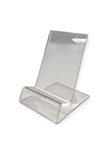 Şeffaf Pleksi Telefon Standı 6x7 Cm