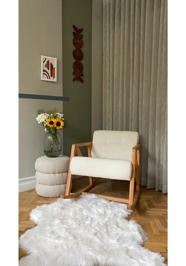 Nini Sallanan Ahşap Berjer