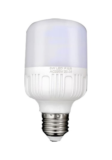 Sones E27 Led Ses/ışık Kontrol Ampulü Merdiven Koridoru İnsan Vücudu Sensörlü Işık, Güç: 3w Premium