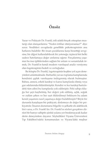 İnsanın Anlam Arayışı: Man's Search For Meaning