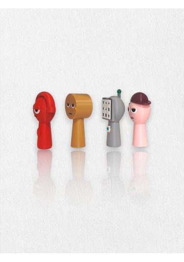 Sprunki Oc 4 Adet Kaliteli Yeni Figür 7 Cm Tele, Dorn, Casi, Sal Salmon 4   Pcs