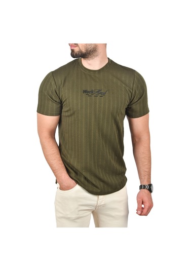 Deepsea Erkek Haki Dar Kesim Pamuklu Tişört Slim Fit Nefes Alan Yumuşak Dokulu Tişört 2504351 Haki Deepsea Erkek Haki Dar Kesim Pamuklu Tişört Slim Fit Nefes Alan Yumuşak Dokulu Tişört 2504351 Haki