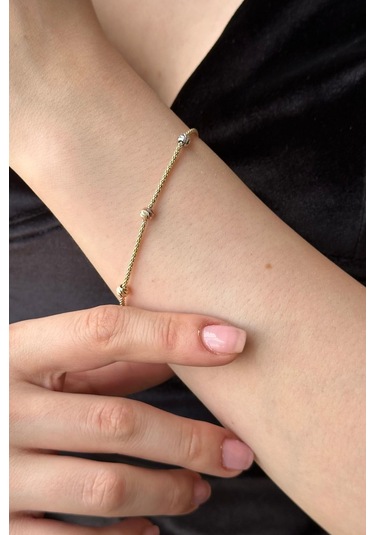 Zümrüt Sarraf 14 Ayar Altın Dorikalı Halat Bileklik Sarı Altın