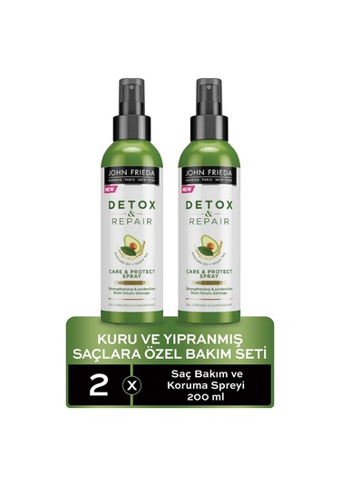 John Frieda Detox And Repair Saç Bakım Ve Koruma Sprey Seti