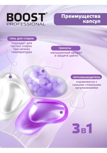Boost 3 Ü 1 Arada Kapsül Çamaşır Tableti Granüllerli High-tech, 25 Adet. 448038803 Diğer
