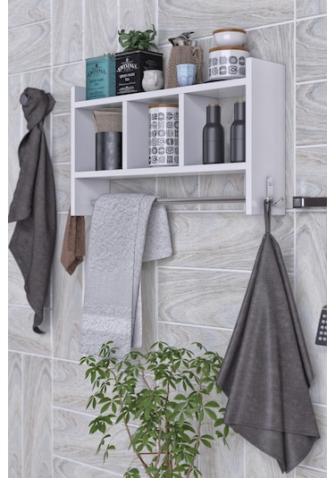 Erguvan Çok Amaçlı Mutfak Banyo Antre Rafı Düzenleyici Raf