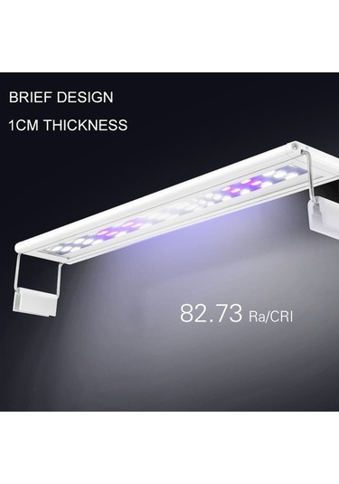 Silkroadselect Huoxun Shop A Xy-15k Beyazexmavi Stili Akvaryum Led Aydınlatma Cm Balık Tankı Lambası Uzatılabilir Braketler Beyaz Ve Mavi Led'ler Akvaryum Için Uygun Beyaz