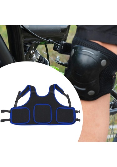 Suntek Çocuk Motosiklet Göğüs Koruyucu Yelek Mavi