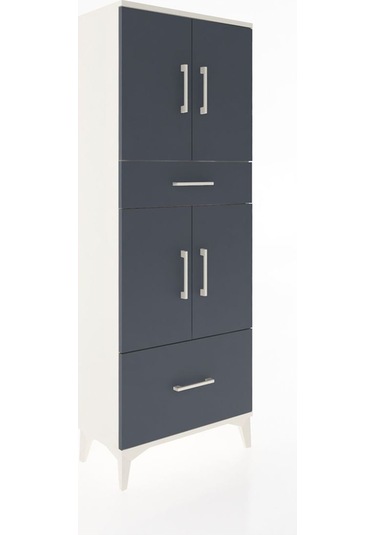Arges Dolap 4 Raflı 2 Çekmeceli 4 Kapaklı 60x30x163 Aytaşı-an... Aytaşı