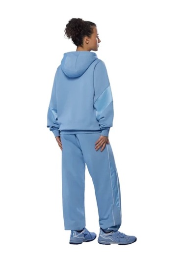 Athletics Mizuno Hoody Kadın Kapüşonlu Sweatshirt Mavi Çok Renkli