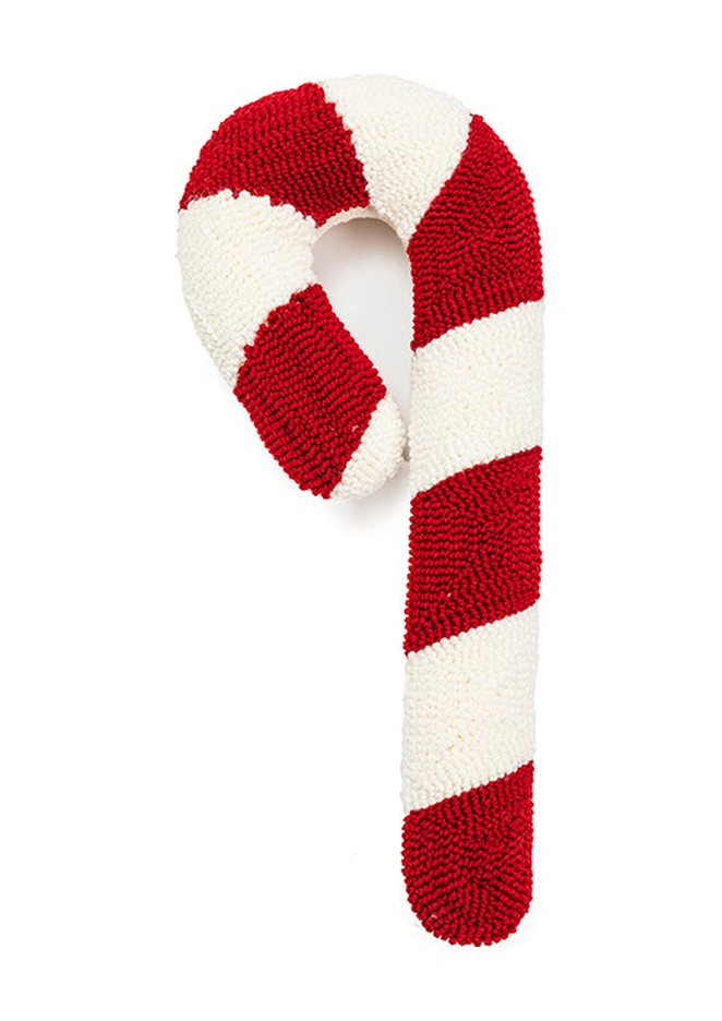 Monyee Noel Temalı Kemer Desenli Yorgan Dolgulu Koltuk Yastığı - Otomobil, Oturma Odası Kullanıma Uygun, Yumuşak Pamuk Dolgulu, Ins Stilinde Dikişli 20x50 Cm