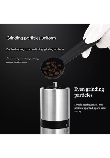 Manuel Kahve Öğütücü, El Kahve Değirmeni, 6 Ayarlanabilir