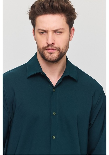 Oversize Rahat Kesim Erkek Gömlek Nefti