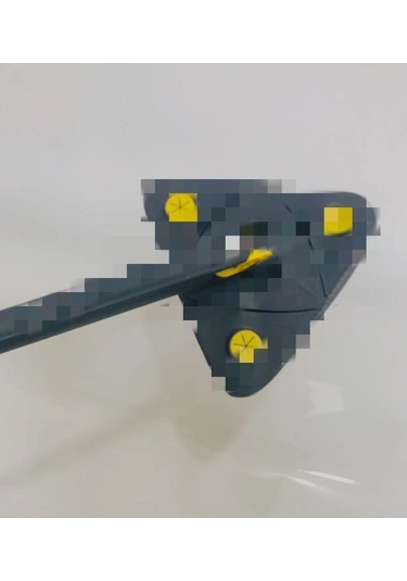 Tongxida Pratik Döner Üçgen Paspas - Kuru & Yumuşak Temizlik İçin 2'li Mikrofiber Bezli