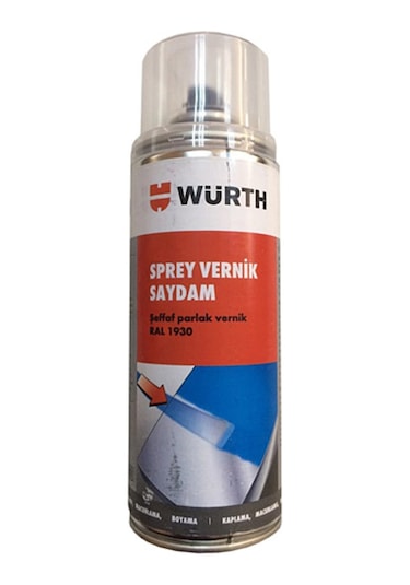 Würth Sprey Oto Vernik Far Jant Kaporta Vernik Parlak 400 ML N11.4144