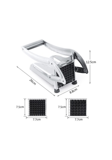 Cbtx Jd-052 Paslanmaz Çelik Patates Kızartması Kesim Çok Fonksiyonlu Ev Manuel Kızartma Emme Plakası Olmadan Kesilir