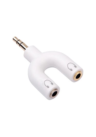 Yaozixa 3.5mm Erkekden Çift 3.5mm Dişiye Ses Y Bölücü Adaptörü, Telefon/mp3/mp4 İçin Siyah Ses Aktarım Aleti