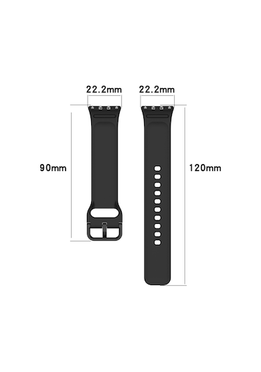 Samsung Galaxy Uyumlu Fit 3 Sm-r390 İçin Düz Renk Toka Silikon Saat Bandı Beyaz